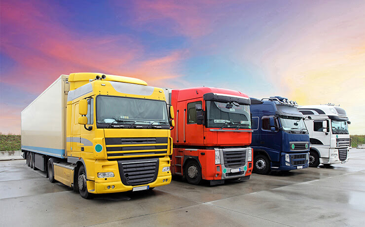 three HGVs